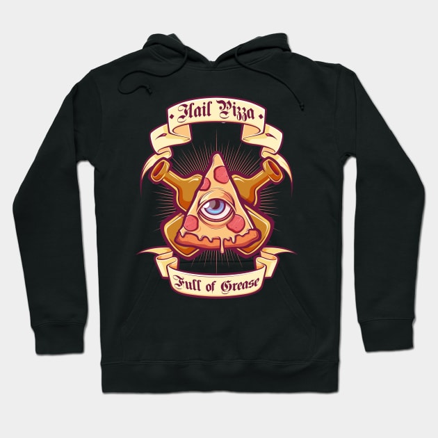 Pizza is my religion Hoodie by juansinmiedo